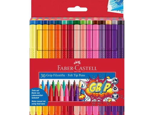 [90203731 1286242] Faber-Castell Filzstift Grip Colour Marker 30 Stück