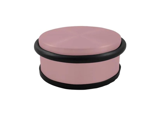 [90203788 1276220] HSI Hermann Schwerter Iserlohn Türsicherung Puck flach, Edelstahl, Ø 95 mm, Rosa