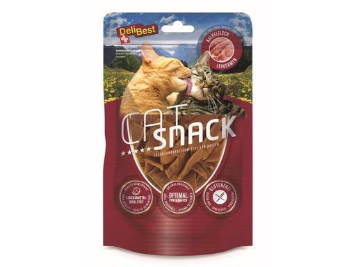 [90003136 657272] DeliBest Katzen-Snack Cat Kalb, schmale Streifen