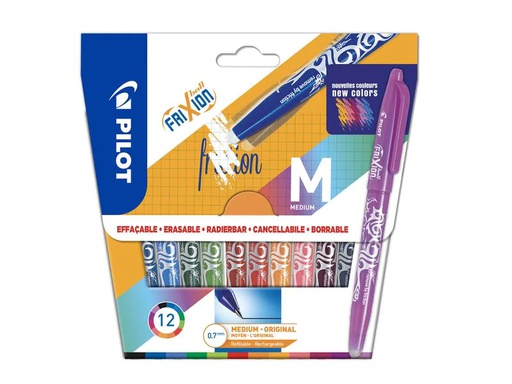 [90031622 1122291] Pilot Rollerball Frixion Ball M Set 0.7 mm, 12-teilig