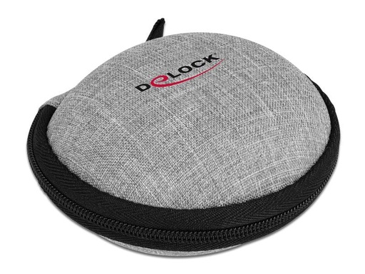[90204345 1289922] Delock Transportcase Schutztasche für In-Ear Kopfhörer Schwarz