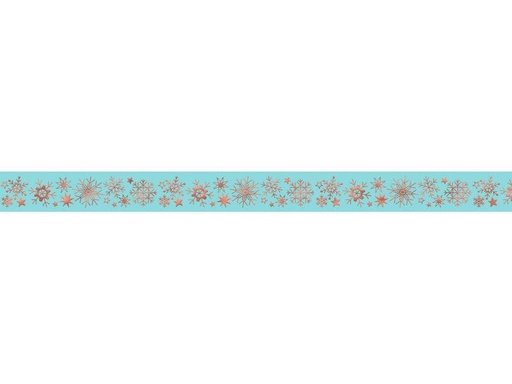 [90204375 1247094] URSUS Washi Tape Schneeflocken 15 mm x 10 m
