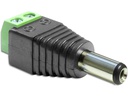 Delock Hohlstecker DC 5.5 x 2.5 mm Stecker > Terminalblock 2 Pin