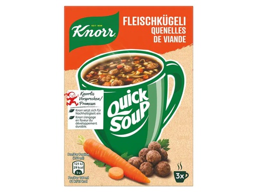 [90205386 1297506] Knorr Quick Soup Fleischkügeli 3 Portionen