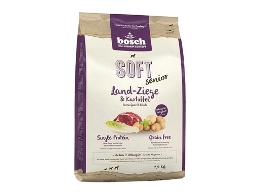 [90205571 1265858] Bosch Tiernahrung Halbfeuchtfutter Soft Senior, Ziege &amp; Kartoffel, 2.5 kg