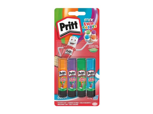 [90205734 1295239] Pritt Klebestift-Set Fun Colors 10 g, 4 Stück