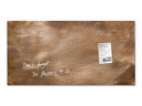 Sigel Magnethaftendes Glassboard Artverum 91 x 46 cm, Bronze-Optik