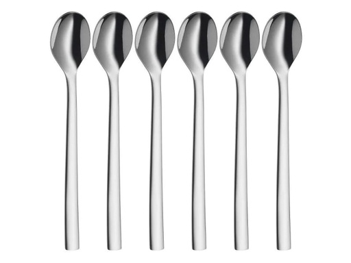[90032185 300610] WMF Latte Macchiato Löffel Nuova 6 Stück, Silber