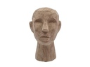 Villa Collection Aufsteller Skulptur Kopf, Steinbraun