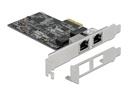 Delock Netzwerkkarte 2x 2.5 Gbps RJ-45 PCI-Express x2