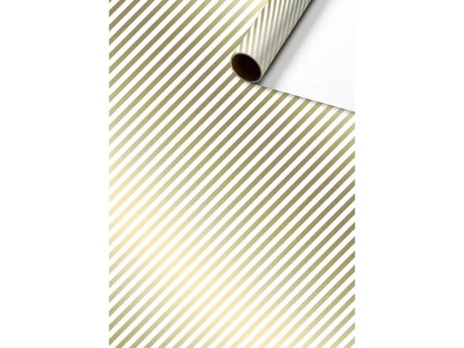 [90206943 1290551] Stewo Geschenkpapier Stribe 80 g/m², Gold, 70 cm x 2 m