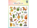 URSUS Motivsticker Glitter Fun Tiere 4 Blatt, 156 Sticker