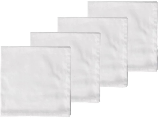 [90207096 1304048] Södahl Stoffserviette Tiles 45 cm x 45 cm, 4 Stück, Weiss