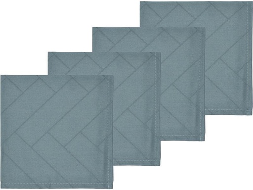 [90207213 1304059] Södahl Stoffserviette Tiles 45 cm x 45 cm, 4 Stück, Atlantic