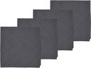 Södahl Stoffserviette Tiles 45 cm x 45 cm, 4 Stück, Schwarz