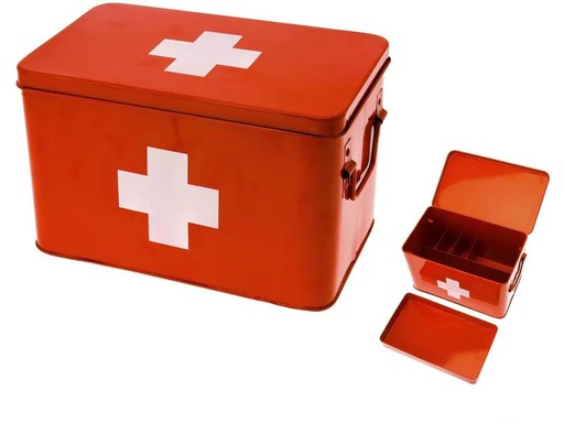[90207290 1272999] present time Erste Hilfe Schrank gross 31.5 x 21 cm, Rot