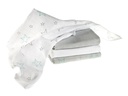 MAKIAN Mulltuch 4-er Set 70 x 70 cm Hellgrau und Weiss Sterne