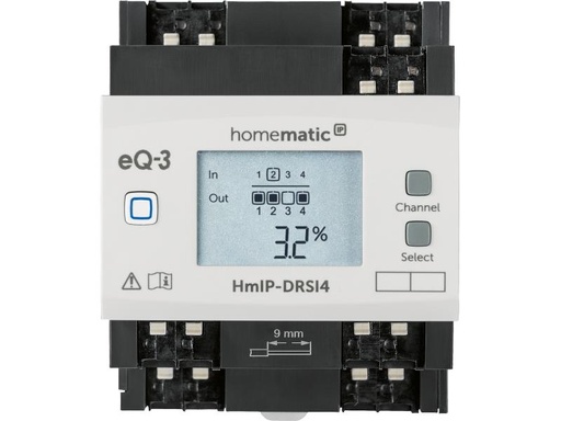 [90032622 1043971] Homematic IP Smart Home Funk-Schaltaktor für Hutschienenmontage 4-fach