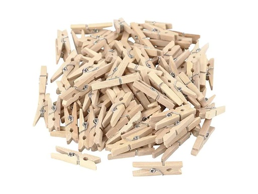 [90208090 1280654] Creativ Company Holzartikel Wäscheklammer 100 Stück