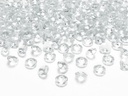 Partydeco Streudeko Diamanten 1.2 cm, 100 Stück, Transparent