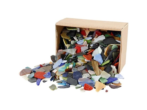 [90208197 1280651] Creativ Company Mosaiksteine 15 - 60 mm 2 kg, Sortierte Farben