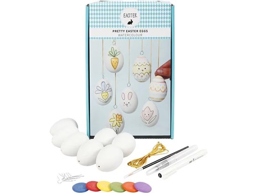 [90208221 1145190] Creativ Company Bastelset Pretty Easter Egg 7-teilig
