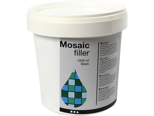 [90208243 1280652] Creativ Company Fugenmasse für Mosaik 1000 ml Füller, Schwarz