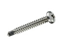 Krafter Selbstbohrschrauben Linsenkopf 3.5 x 16 mm Stahl, 8 Stück