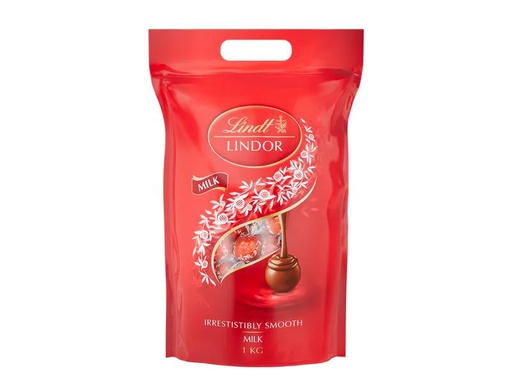 [90208299 1308285] Lindt Schokoladen-Pralinen Lindor Kugeln Milch 1 kg