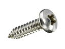 Krafter Blechschrauben Linsenkopf 2.9 x 13 mm Edelstahl, 14 Stück