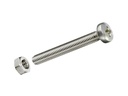 Krafter Metrische Schrauben M 5 x 30 mm mit Muttern Edelstahl, 4 Stk