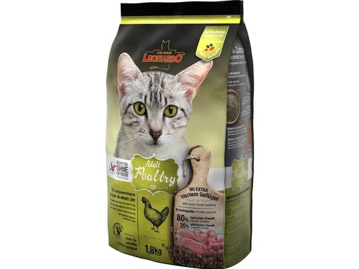 [90209042 1294525] Leonardo Cat Food Trockenfutter Adult Geflügel, 1.8 kg