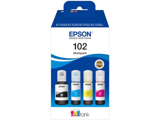 [90209071 1294045] Epson Tinte 102 / C13T03R640 BK, Y, C, M
