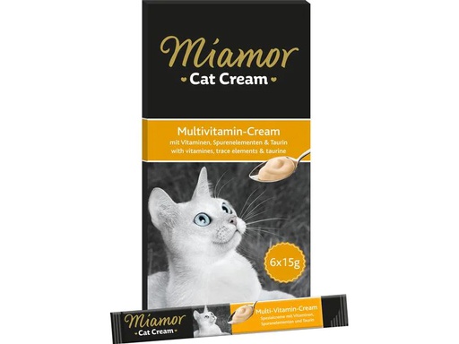 [90209120 1305058] Miamor Katzen-Snack Multi-Vitamin Cream, 6 x 15 g