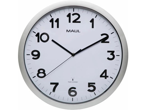 [90209174 1278291] Maul Wanduhr MAULstep Ø 40 cm Silber