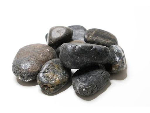 [90209277 1297360] Ambiance Dekosteine 4-6 cm, Glitter Schwarz