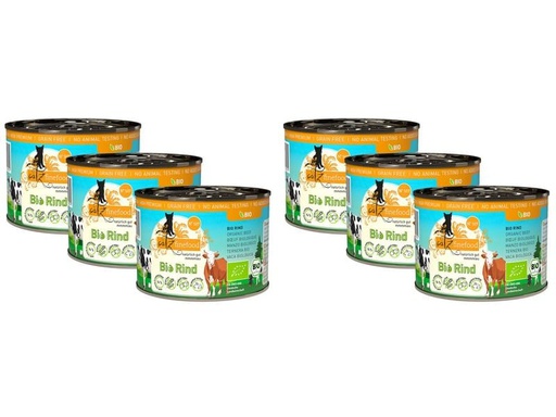[90209466 1293811] catz finefood Nassfutter Bio No.507 Rind, 6 x 200 g