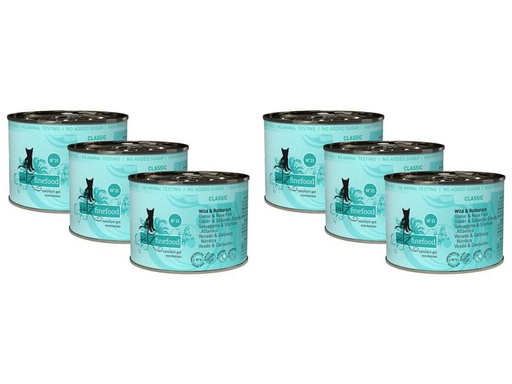 [90209497 1293764] catz finefood Nassfutter No.21 Wild &amp; Rotbarsch, 6 x 200 g