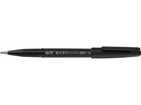 pentel Filzstift Brush Sign Pen Pigment Mittel, Schwarz