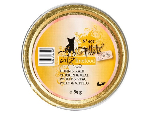 [90209690 1293255] catz finefood Nassfutter Fillets No.407 Huhn &amp; Kalb, 85 g