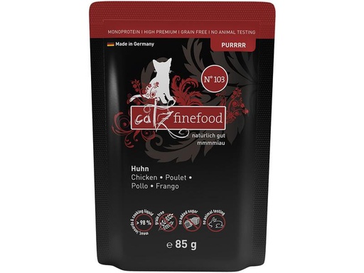 [90209710 1293291] catz finefood Nassfutter Purrrr No.103 Huhn, 85 g