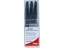 pentel Filzstift Brush Sign Pen Pigment 3-teilig