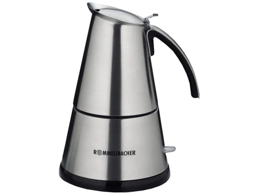 [90000308 371084] Rommelsbacher Espressokocher 20.EKO 366/E 6 Tassen, Silber