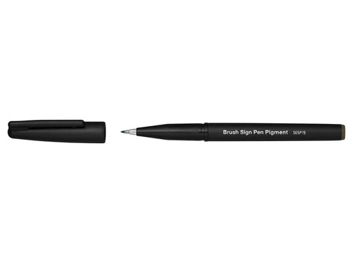 [90210065 1292853] pentel Filzstift Brush Sign Pen Pigment Sepia