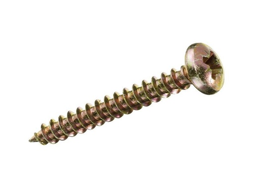 [90210133 1287791] Krafter Spanplattenschrauben Pan Head 4.5 x 45 mm Stahl, 10 Stück