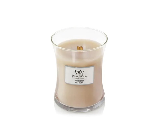 [90210402 1303384] Woodwick Duftkerze White Honey Medium Jar