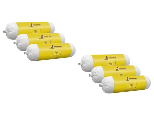 [90210450 1301580] Escapure Nassfutter Wurst Pute, 6 x 400 g