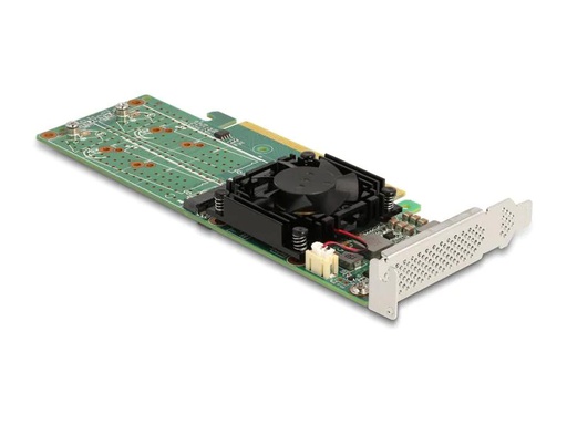 [90210551 1304765] Delock Host Bus Adapter PCI Express x16 - 4x NVMe M.2 Key M