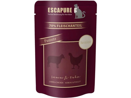 [90210644 1301100] Escapure Nassfutter Pouch Senior Lamm &amp; Huhn, 100 g