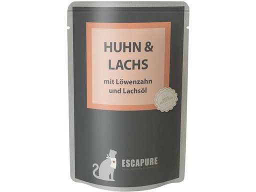 [90210649 1301097] Escapure Nassfutter Pouch Huhn &amp; Lachs, 100 g